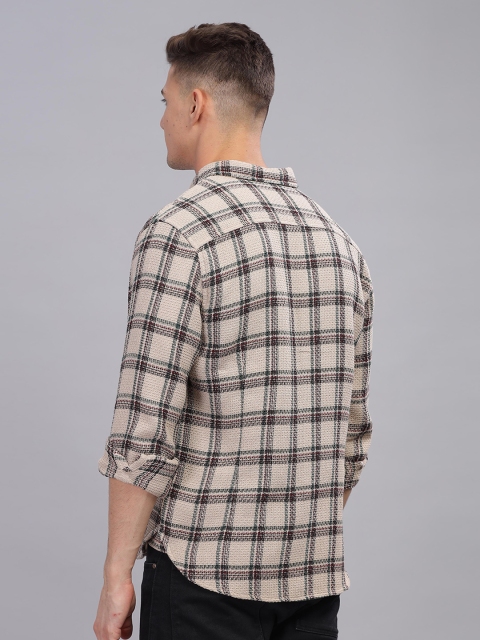 HERE&NOW Tartan Checks Casual Shirt - Image 5