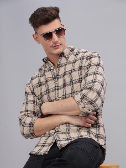 HERE&NOW Tartan Checks Casual Shirt - Image 7