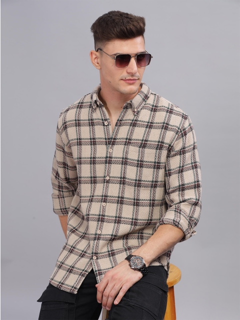 HERE&NOW Tartan Checks Casual Shirt - Image 6