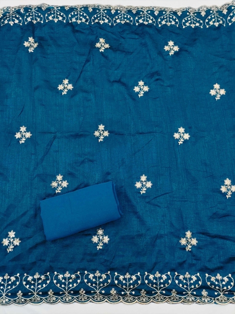 KALINI Ethnic Motifs Embroidered Unstitched Dress Material - Image 4