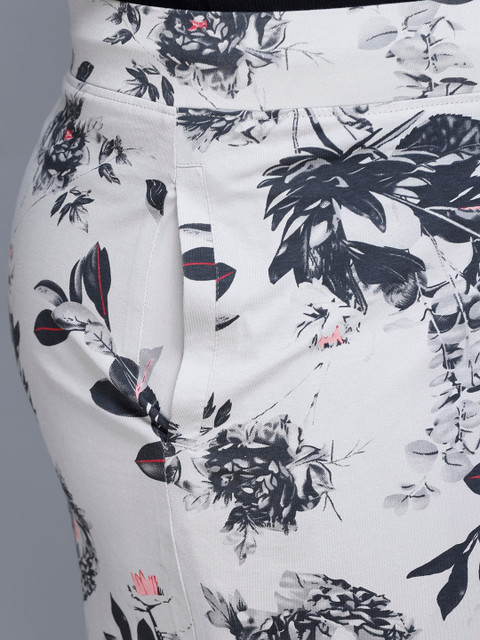 IN Love Plus Size Floral Printed Mandarin Collar Pure Cotton Top & Palazzo - Image 3