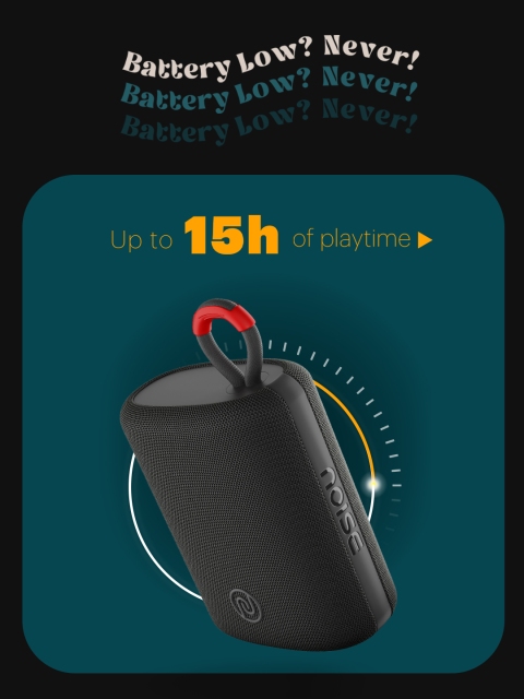 NOISE Vibe 2 5W Portable Wireless Bluetooth Speaker with Built-in Mic & 15H Playtime - Image 3