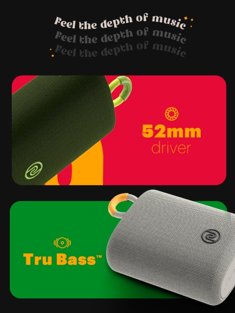 NOISE Vibe 2 5W Portable Wireless Bluetooth Speaker with Built-in Mic & 15H Playtime - Image 6