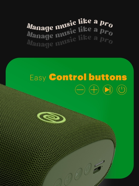 NOISE Vibe 2 5W Portable Wireless Bluetooth Speaker with Built-in Mic & 15H Playtime - Image 9