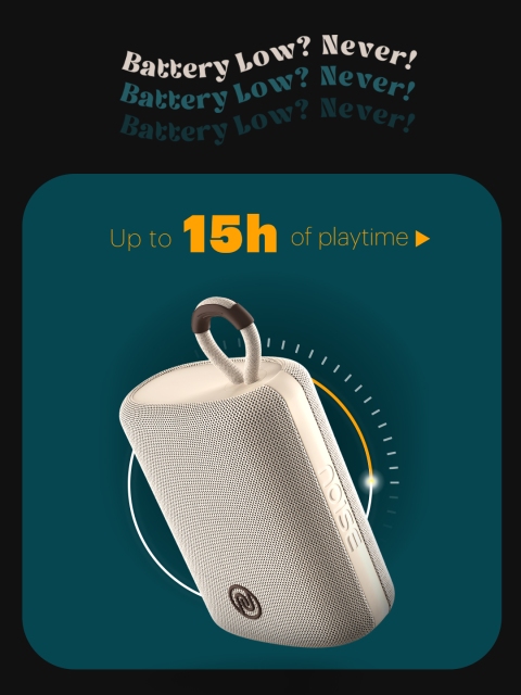 NOISE Vibe 2 5W Portable Wireless Bluetooth Speaker with Built-in Mic & 15H Playtime - Image 3