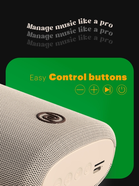 NOISE Vibe 2 5W Portable Wireless Bluetooth Speaker with Built-in Mic & 15H Playtime - Image 9