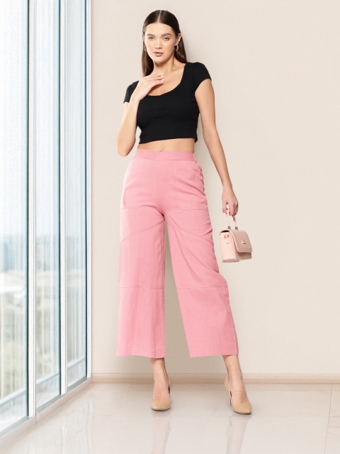 Chemistry High-Waist Panelled Parallel Trousers