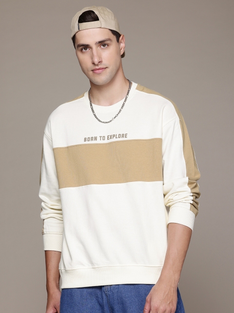 The Roadster Lifestyle Co. Striped Relaxed Sweatshirt - Image 3