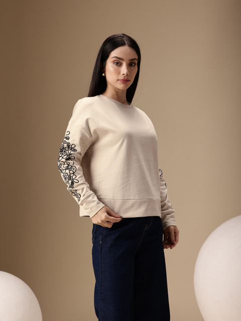 Chemistry Embroidered Detailed Pure Cotton Sweatshirt - Image 4