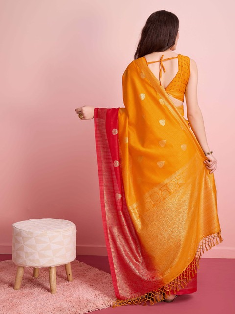 RACHNA Foil Printed Ready to Wear Saree - Image 3