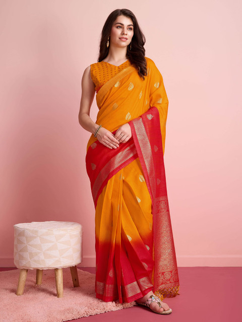 RACHNA Foil Printed Ready to Wear Saree - Image 2