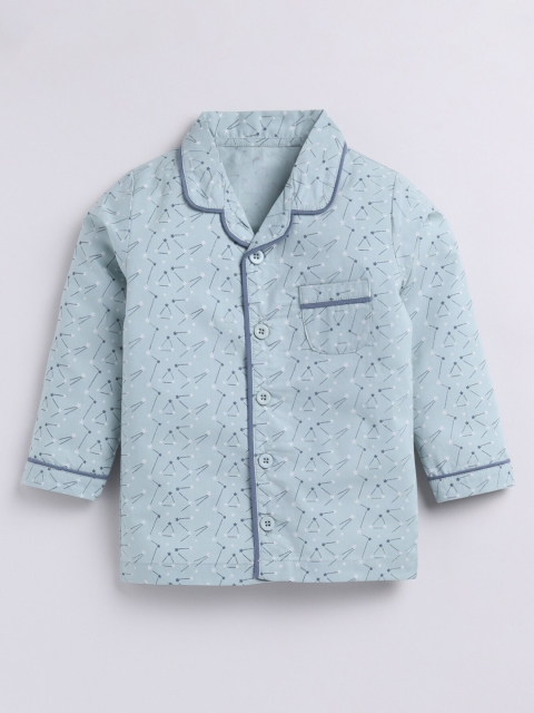 BABY GO Kids Printed Cotton Night suit - Image 3