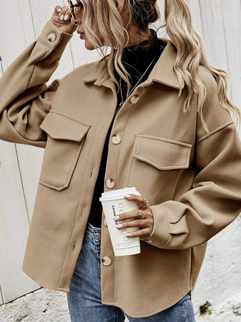 Mast & Harbour Khaki Spread Collar Tailored Jacket