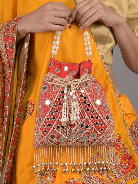 ODETTE Embroidered Potli Clutch