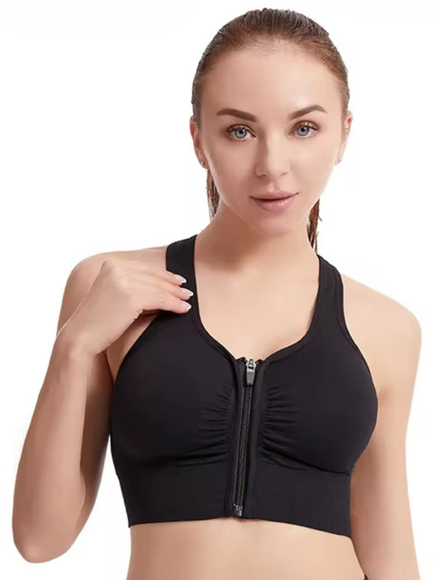 Glamoras Medium Support Rapid-Dry Full Coverage Workout Bra
