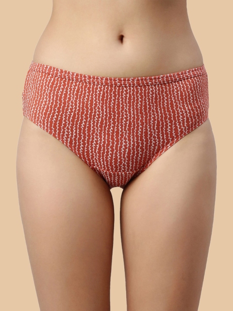 Enamor Pack of 5 Assorted Pure Cotton Antimicrobial Hipster Briefs - Image 2