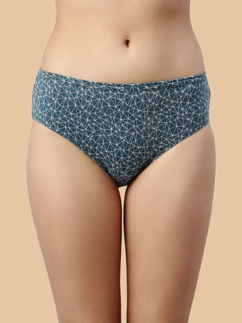 Enamor Pack of 5 Assorted Pure Cotton Antimicrobial Hipster Briefs - Image 3