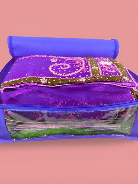 atorakushon blue Set of 8 Reusable Clothes Storage Bags Wardrobe Organisers - Image 6