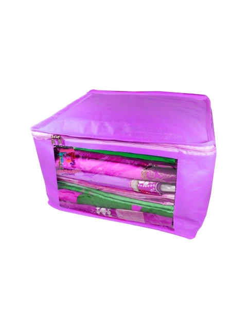 atorakushon Set of 8 Purple Reusable Clothes Storage Bags Wardrobe Organisers - Image 6