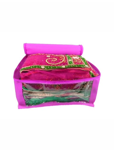 atorakushon Set of 8 Purple Reusable Clothes Storage Bags Wardrobe Organisers - Image 5