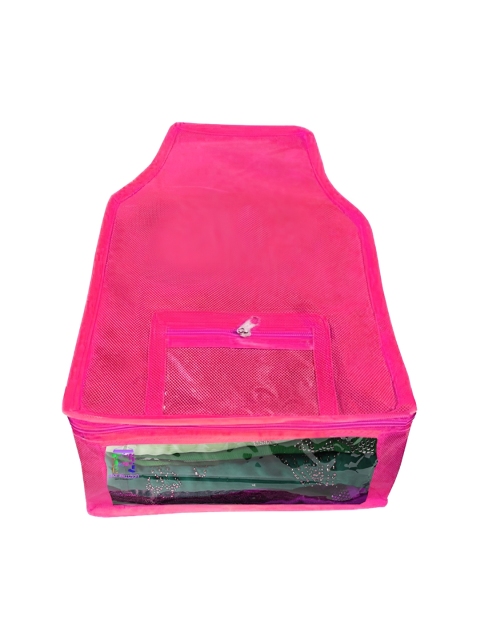 Atorakushon Pink Set of 8 Reusable Clothes Storage Bags Wardrobe Organisers - Image 3