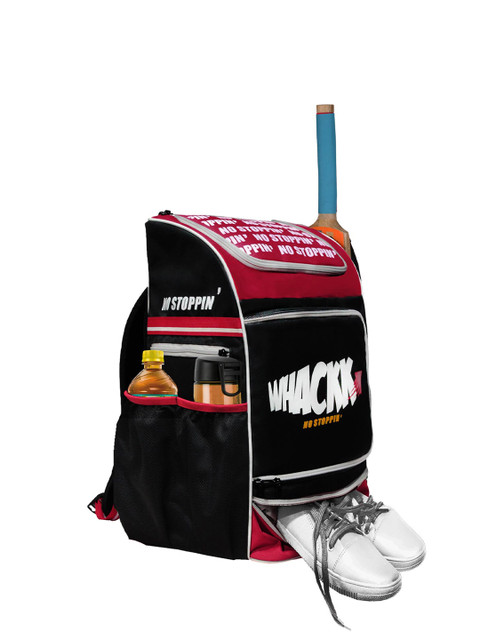 Whackk Unisex Brand Logo Cricket Rucksack with Shoe Pocket - Image 5
