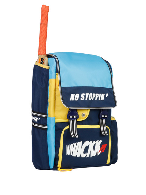 Whackk Unisex Brand Logo Printed Cricket Rucksack with Shoe Pocket - Image 4