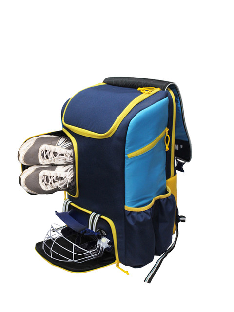 Whackk Unisex Brand Logo Printed Cricket Rucksack with Shoe Pocket - Image 8