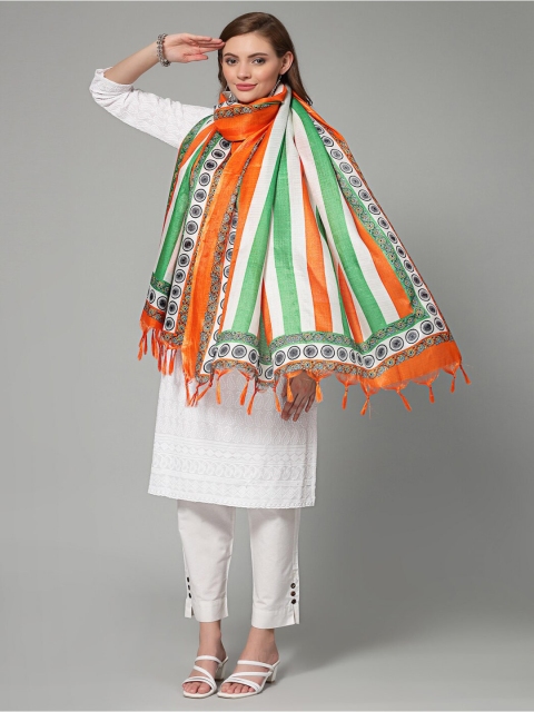 Clora Creation Printed Chanderi Silk Dupatta - Image 6