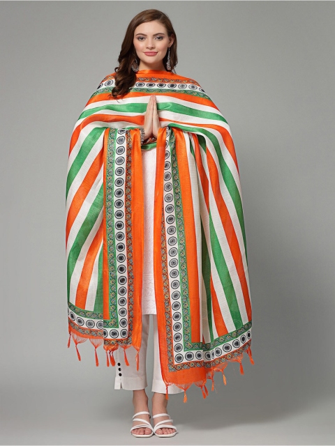 Clora Creation Printed Chanderi Silk Dupatta - Image 5