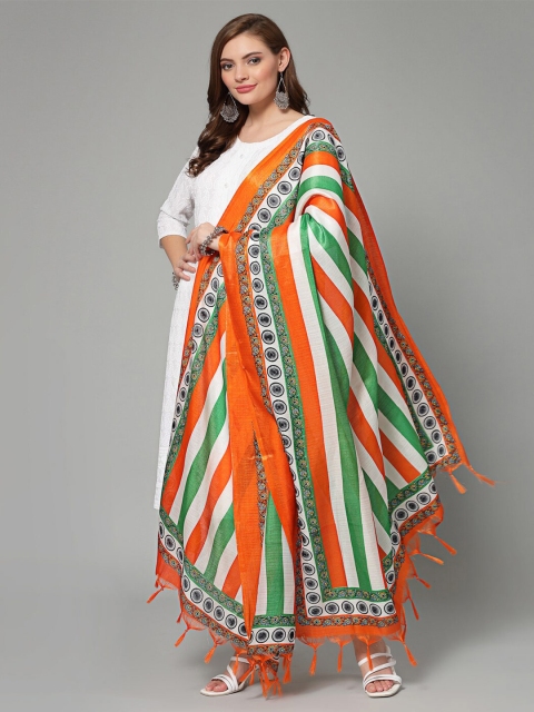 Clora Creation Printed Chanderi Silk Dupatta - Image 3