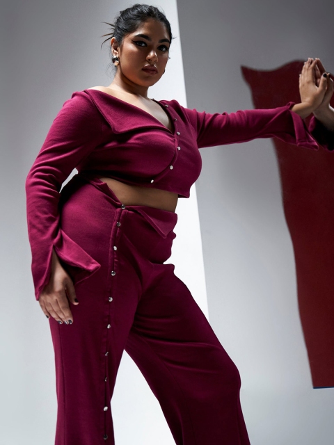 Lea Clothing Co. Pure Cotton V-Neck Top With Flared Trouser - Image 4