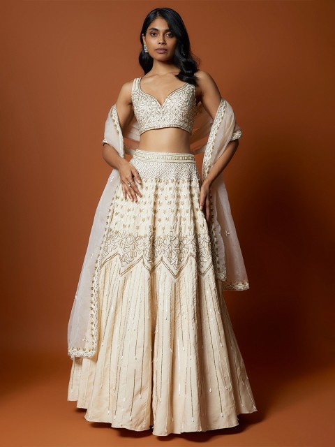Mehak Murpana Embroidered Ready to Wear Lehenga & Blouse With Dupatta