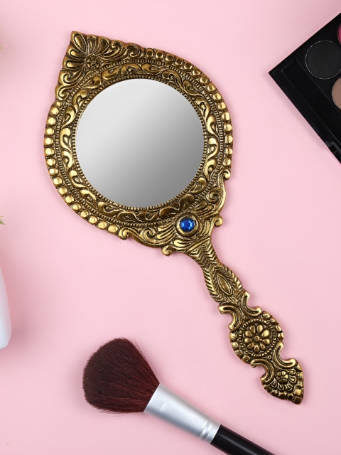 NM Beige Double Side Hand Mirror - Image 2