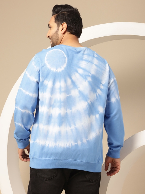 Sztori Plus Size Tie-dye Pure Cotton Sweatshirt - Image 5