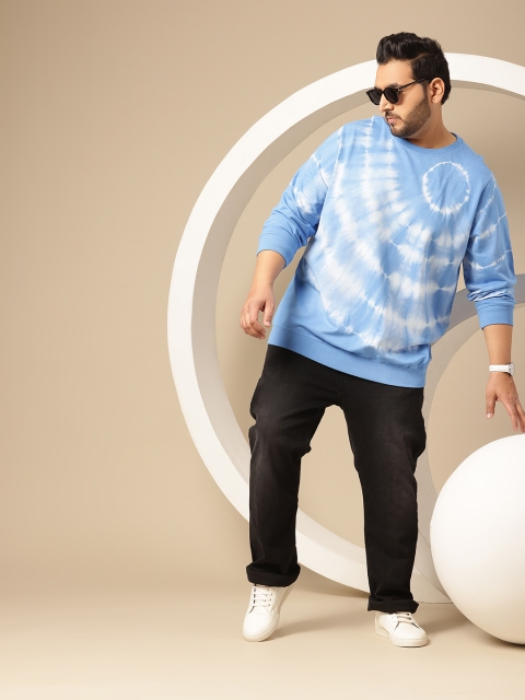 Sztori Plus Size Tie-dye Pure Cotton Sweatshirt - Image 6