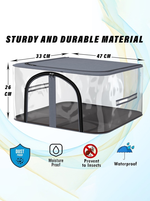Kuber Industries Transparent 8 Pieces Cloth Storage Organiser - Image 7