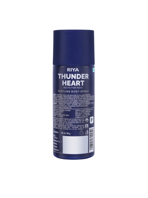 RIYA Thunder Heart Beats For India Perfume Body Spray - 150ml (99g) - Image 2