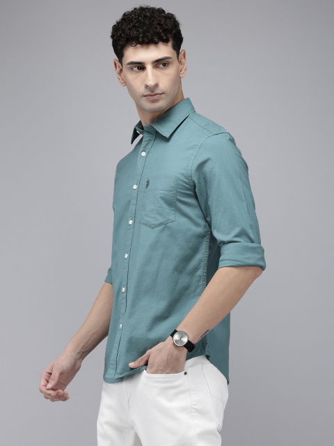 U.S. Polo Assn. Tailored Fit Opaque Pure Cotton Casual Shirt - Image 4