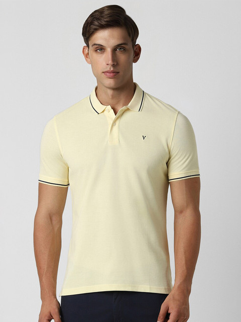 Van Heusen Sport Men Solid Polo Collar T-shirt