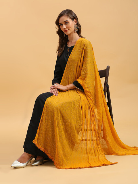 Dupatta Bazaar Embellished Chiffon Dupatta