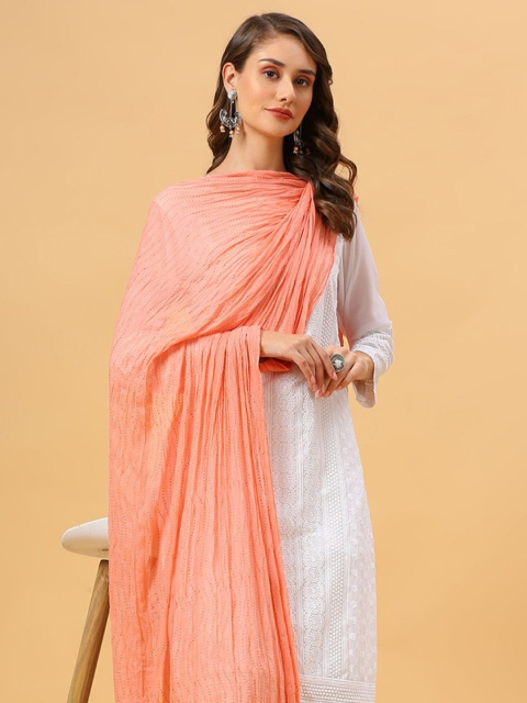 Dupatta Bazaar Embroidered Chiffon Dupatta - Image 5