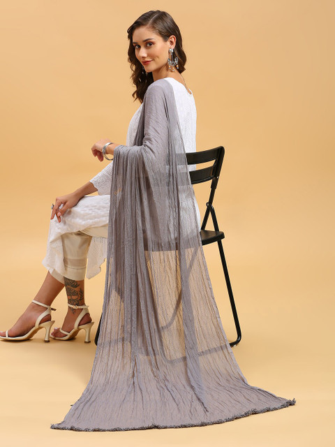 Dupatta Bazaar Embroidered Chiffon Dupatta