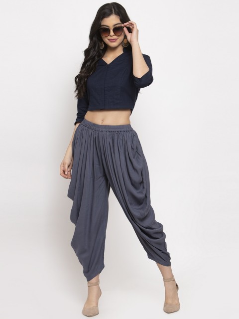 Clora Creation Women Pleated Dhoti Pant - Image 4