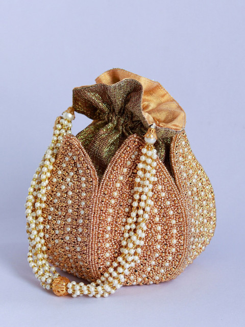 THE TAN CLAN Embroidered Potli Clutch - Image 2