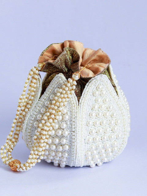 THE TAN CLAN Embroidered Potli Clutch - Image 2