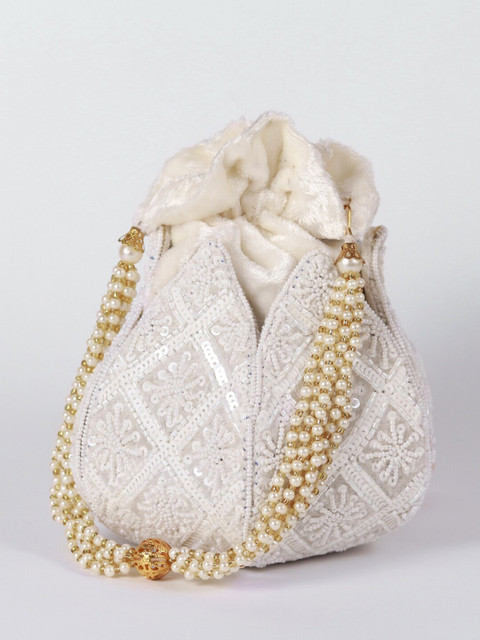THE TAN CLAN Embroidered Potli Clutch - Image 3
