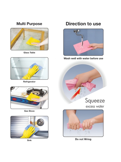 SPOTZERO by MILTON Blue 5 Pieces Sponge Wipe - Image 5