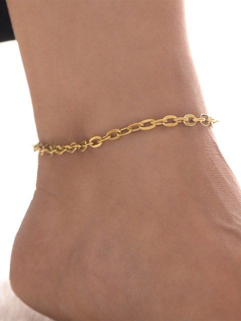 PALMONAS Gold-Plated Anklet