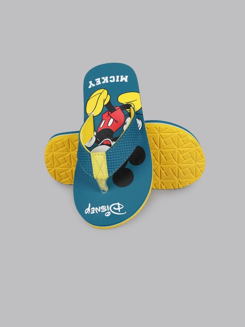 Kids Ville Boys Mickey & Friends Printed Rubber Thong Flip Flops - Image 5